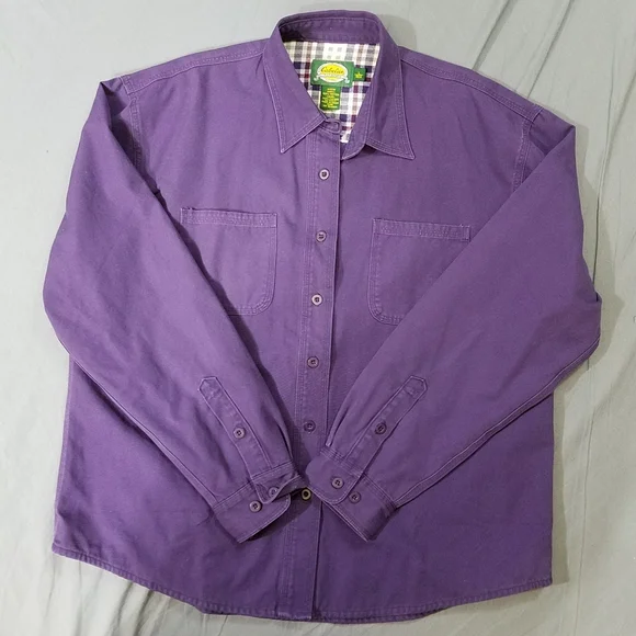 Cabela's shirt jacket purple outdoor wear large - Picture 5 of 9